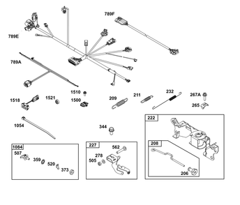 Controls Group Diagram and Parts List for 38E347-0108-G1 200000 - 399999 Briggs and Stratton Engine